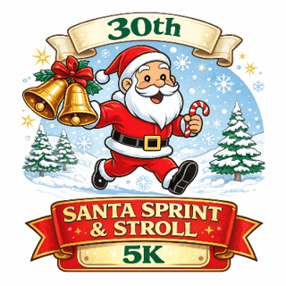 Santa Sprint & Stroll 5k 2026 Logo