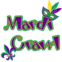 All-Out Mardi Crawl logo