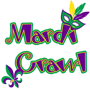 All-Out Mardi Crawl Logo