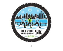 Detroit Auto Show 5K logo