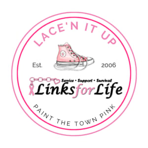2026 Lace'n It Up 5k Run/Walk & Celebration Walk Logo