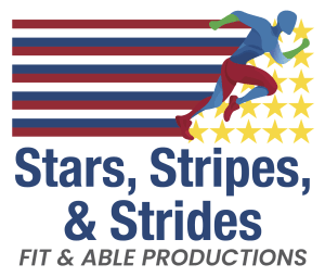 Stars, Stripes, & Strides Logo