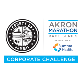 2027 Akron Marathon Race Series Corporate Challenge Program Logo