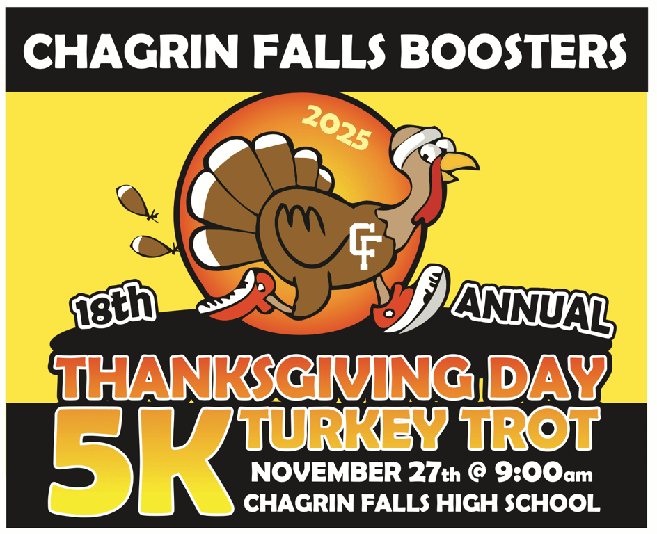 Chagrin Falls Booster Club Turkey Trot logo