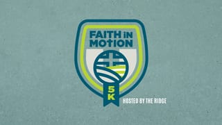 Faith in Motion Ridge 5K Logo