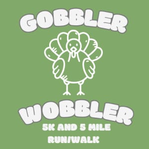 Gobbler Wobbler 5K and 5 Mile Logo