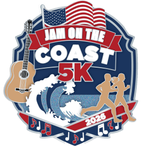 Jam On The Coast 5K Logo