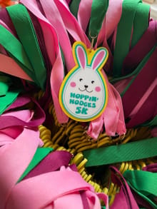 Hoppin Hodges Rails to Trails 5K logo