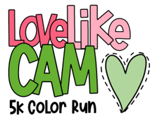 2025 Love Like Cam 5k Color Run logo