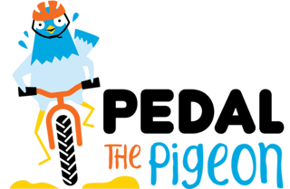Pedal The Pigeon (a kids-only mountain bike race) Logo