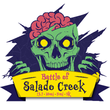 2027 Alamo Beer Series Challenge Race 2 of 4 Battle of Salado Creek 13.1m 10m 5m and 5k logo