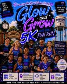 Healing In Motion LA: Glow & Grow 5K & 1 Mile Fun Run logo