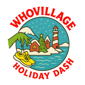 WhoVillage Holiday Dash Logo