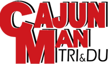 CajunMan Triathlon, Duathlon, Aquabike, Aquathlon & 5k Run logo