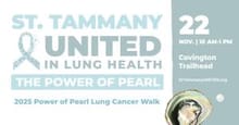 2025 Power of Pearl Lung Cancer Walk and Kids Fun Run logo