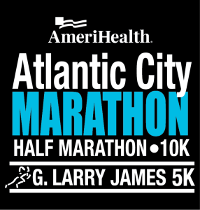 PRESALE! 2027 AmeriHealth Atlantic City Marathon, Half Marathon, 10K & G. Larry James 5K Logo