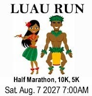 Luau Run Half Marathon -10K - 5K logo