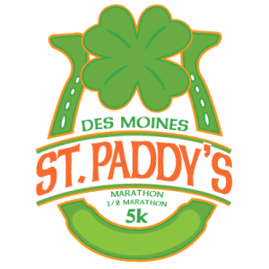 Des Moines St. Paddy's Half Marathon, 5K & Marathon Run/Walk Logo