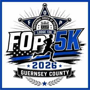 Guernsey County FOP Lodge 136 5k Run Logo