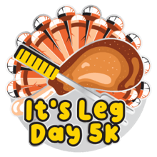 It's Leg Day 5K logo
