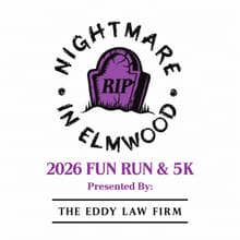 Nightmare In Elmwood 5k logo