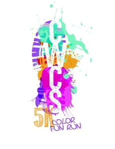CWCS 5K Color Fun Run Logo