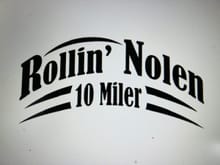 Rollin' Nolen 10 Miler logo