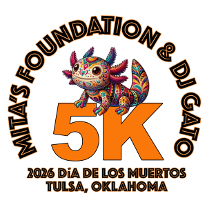 2026 Day of the Dead 5K Mita's Foundation and DJ Gato Logo