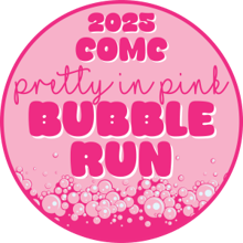 Pretty in Pink Bubble Run logo