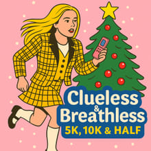 Clueless & Breathless 5K, 10K & Half logo