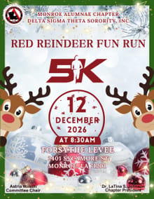 Monroe Alumnae's Annual Red Reindeer 5K Fun Run/Walk logo