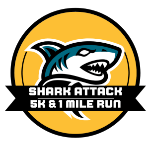 Shark Attack 5K & 1 Mile Run Logo
