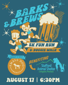 2026 Stafford Animal Shelter "Barks & Brews" 5K Fun Run & Doggie Walk logo