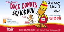 6th ANNUAL DUCK DONUT 5K/10K and NEW 2K Pup Strut logo