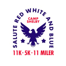 Salute Red, White, and Blue logo