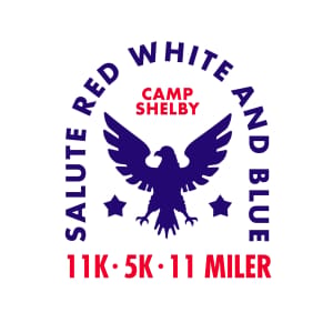Salute Red, White, and Blue Logo