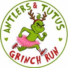 Antlers and Tutus Grinch Run logo
