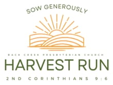 Back Creek Presbyterian Church Harvest Run 5K logo