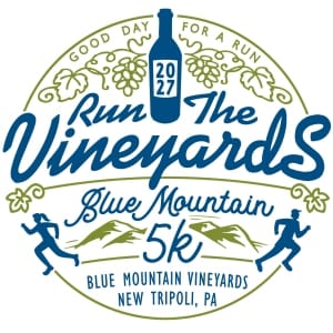 Run the Vineyards - Blue Mountain 5K Logo