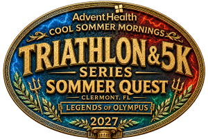 AdventHealth Cool Sommer Mornings Triathlon\Duathlon\5K Series #2 Logo
