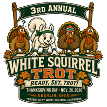 3rd Annual White Squirrel Trot  5k Run/Walk or 1 Mile Walk- Oberlin, OH logo