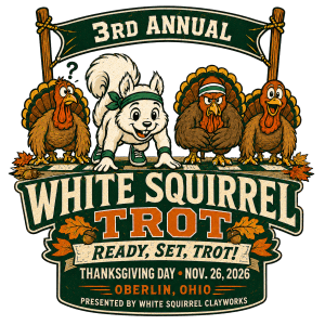 3rd Annual White Squirrel Trot  5k Run/Walk or 1 Mile Walk- Oberlin, OH Logo