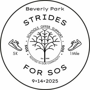 Strides for SOS 5K Run and 1 Mile (Run or Walk) Logo