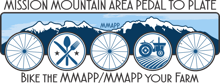 2026 Mission Mountain Area Pedal to Plate logo