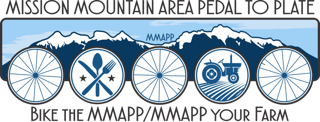 2026 Mission Mountain Area Pedal to Plate Logo