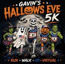 Gavin's Hallows' Eve 5K logo