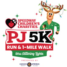 PJ 5K Run & 1-Mile Walk thru Glittering Lights at Las Vegas Motor Speedway presented by Coyote Springs Golf Club logo