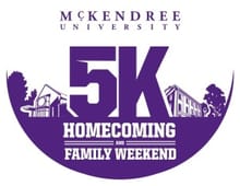 McKendree University Homecoming & Family Weekend "Rise and Shine" 5K Walk/Run & Kids' Dash logo