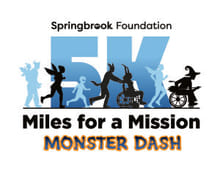 Springbrook 5K - Miles for a Mission: Monster Dash logo