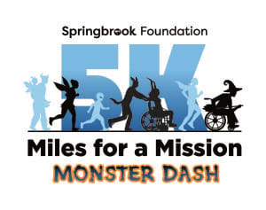 Springbrook 5K - Miles for a Mission: Monster Dash Logo